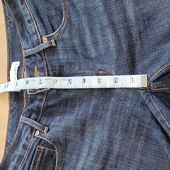 Loft Size 26/2 Curvy Straigh Blue Jeans, Wide Cuff - Picture 5 of 13